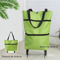 Bolsa dobrável com rodas