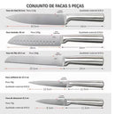 Conjunto de facas Lumai profissional