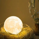 Luz De Lua 3D Noturna Quarto Led
