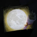 Luz De Lua 3D Noturna Quarto Led