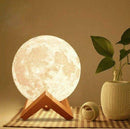 Luz De Lua 3D Noturna Quarto Led