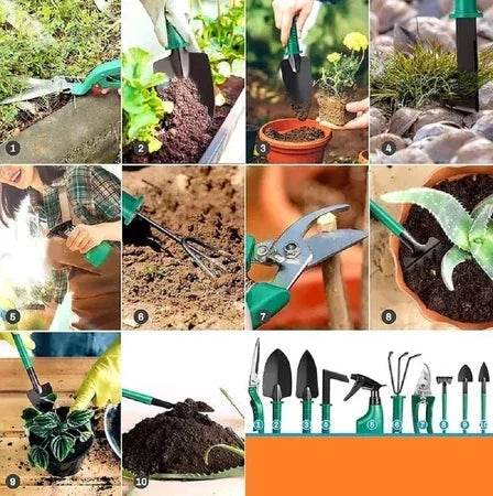 Kit Para Jardinagem Jardim Jogo Ferramentas Grama