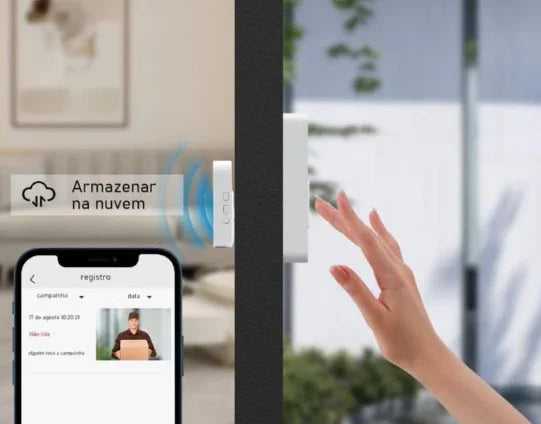 Campainha Inteligente com Câmera Wi-Fi